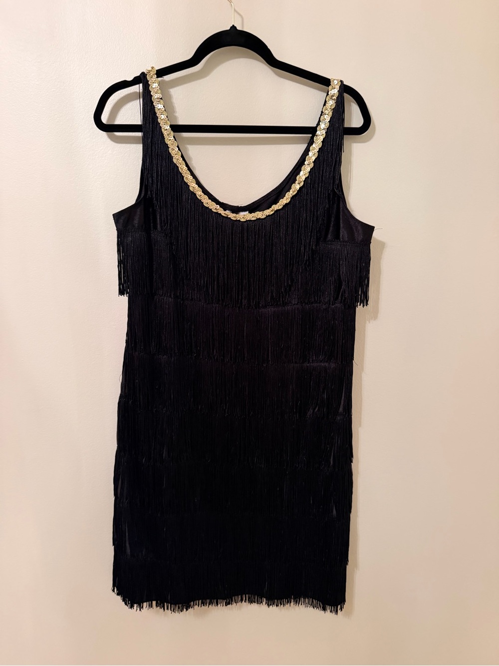 Spirit Halloween Chicago Flapper Costume Dress Boa Headpiece Large